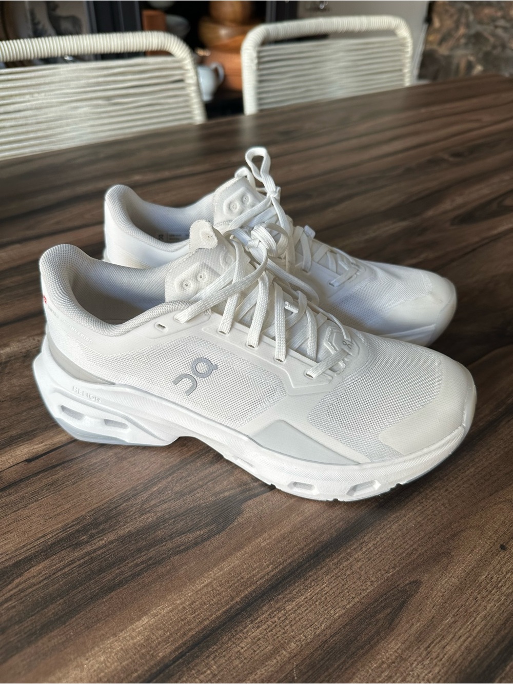 On Running All-White Women’s Athletic Running Shoes
